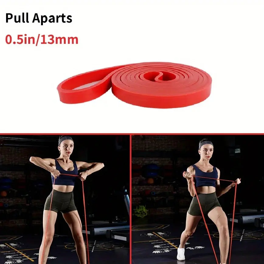 LHU Resistance Bands, Tough TPE 4-Pack Set for Athletic Training, Pull-Up Assistance & Strength Workouts - Unisex Workout Accessories, Resistance Band Workout
