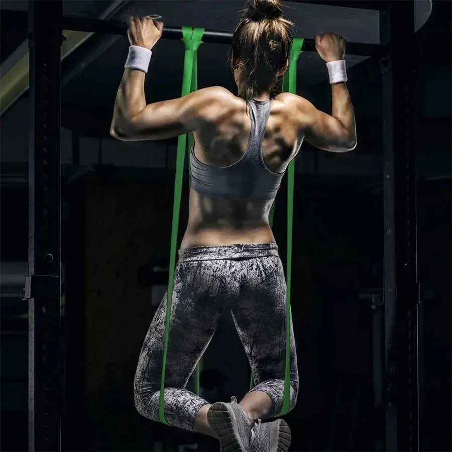 LHU Resistance Bands, Tough TPE 4-Pack Set for Athletic Training, Pull-Up Assistance & Strength Workouts - Unisex Workout Accessories, Resistance Band Workout