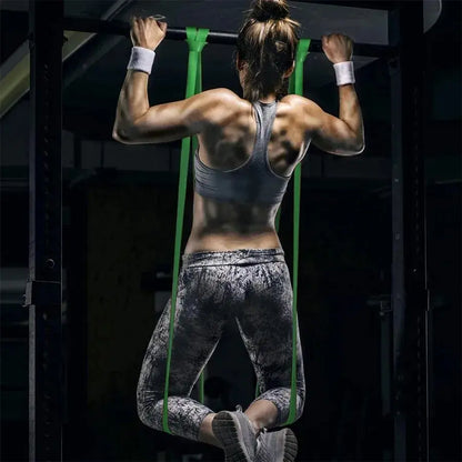 LHU Resistance Bands, Tough TPE 4-Pack Set for Athletic Training, Pull-Up Assistance & Strength Workouts - Unisex Workout Accessories, Resistance Band Workout