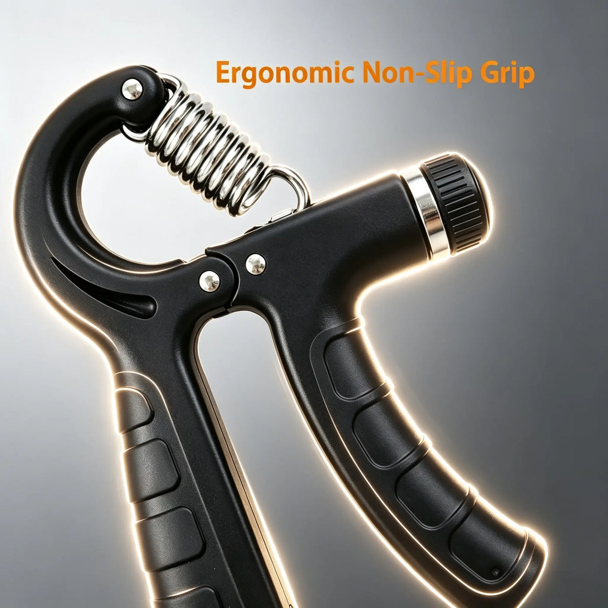 Adjustable Hand Grip Strengthener with Mechanical Counter, 22-220LB Resistance Forearm Trainer, Non-Slip Grip for Hand Strength Training