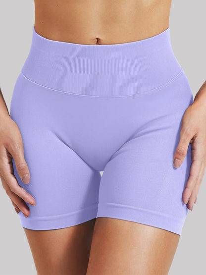 Women'S Multi-Piece Fitness Shorts, Seamless Stretch Tight Yoga Pants, High-Waisted Sun Protection, Tummy Control, Ideal for Workout & Casual Wear