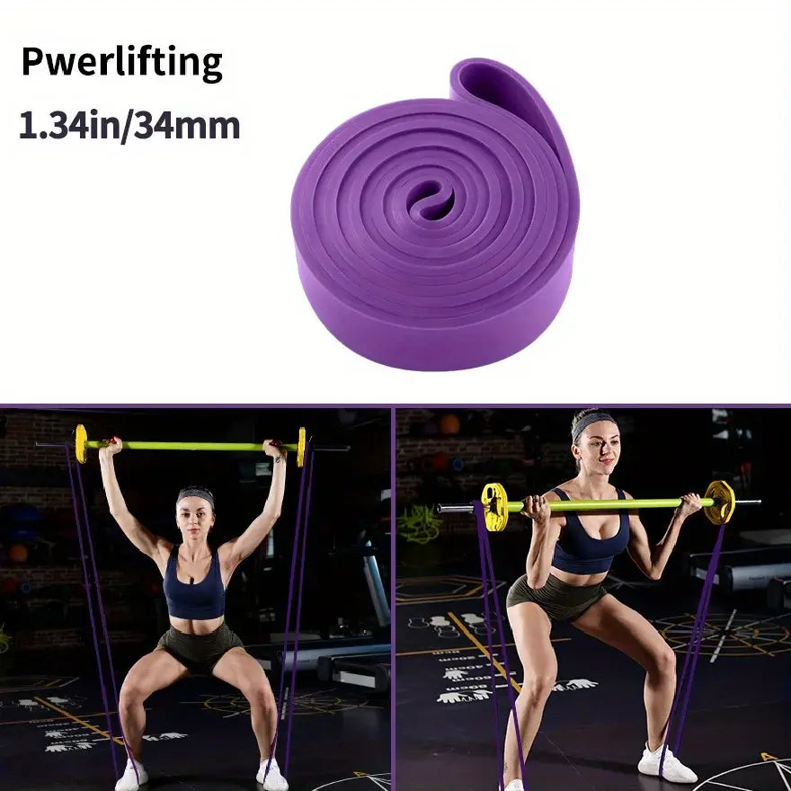 LHU Resistance Bands, Tough TPE 4-Pack Set for Athletic Training, Pull-Up Assistance & Strength Workouts - Unisex Workout Accessories, Resistance Band Workout